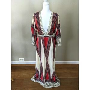 Lulus Montecito White Print Maxi Dress